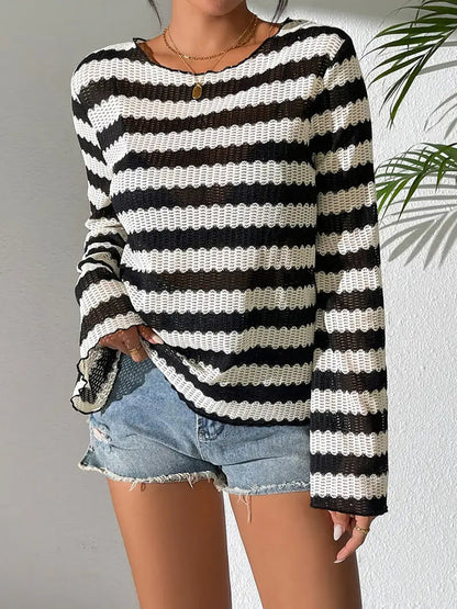 Mila |  Classic comfort and effortless style with the Mila striped T-shirt