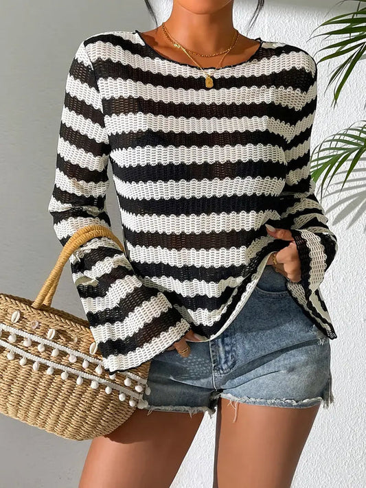 Mila |  Classic comfort and effortless style with the Mila striped T-shirt